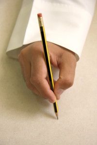 writing hand